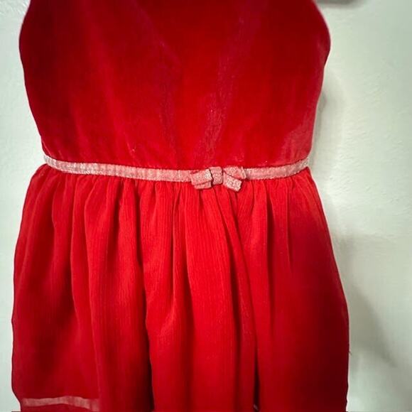 Carter’s Red Velvet Holiday Dress Toddler Girls Christmas Party Outfit – 24M - Picture 2 of 7